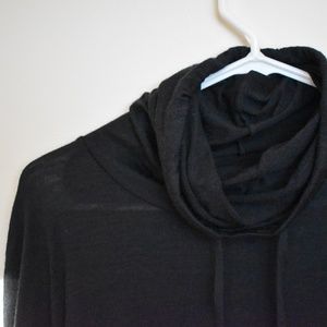 Black Dri-Fit Funnel-Neck Lightweight Top